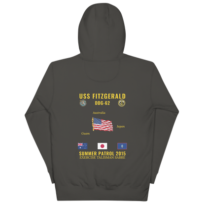 USS Fitzgerald (DDG-62) 2015 Summer Patrol Cruise Hoodie