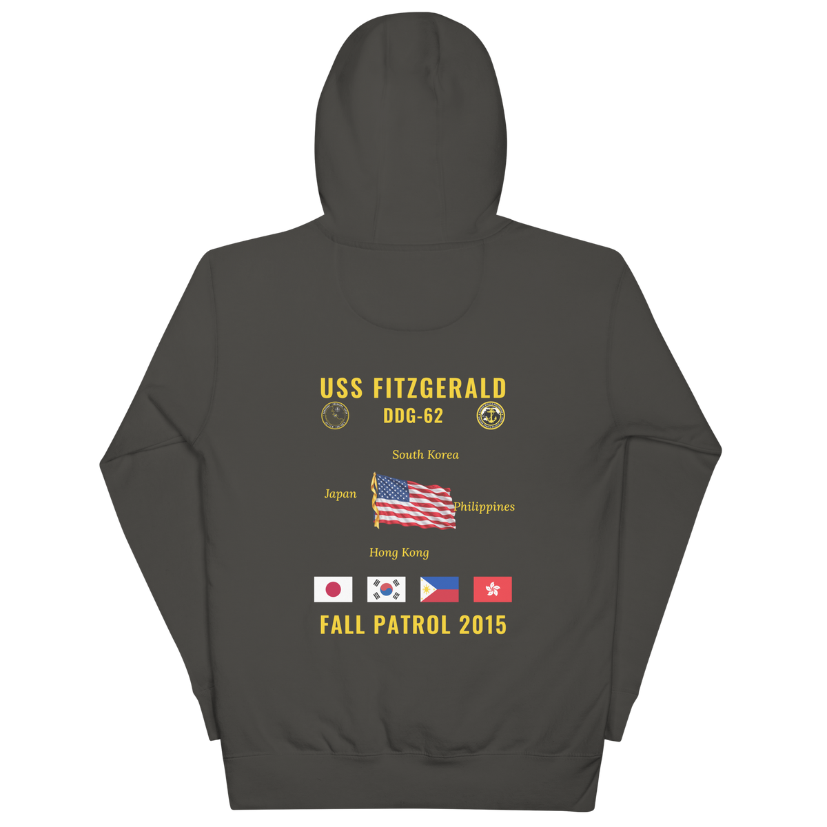 USS Fitzgerald (DDG-62) 2015 Fall Patrol Cruise Hoodie
