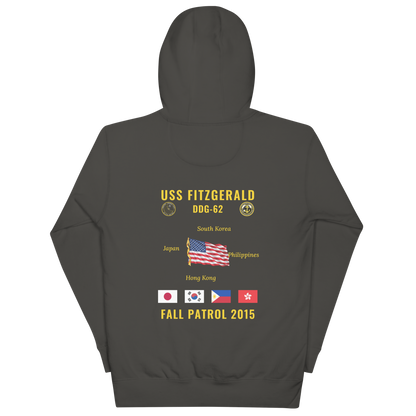 USS Fitzgerald (DDG-62) 2015 Fall Patrol Cruise Hoodie