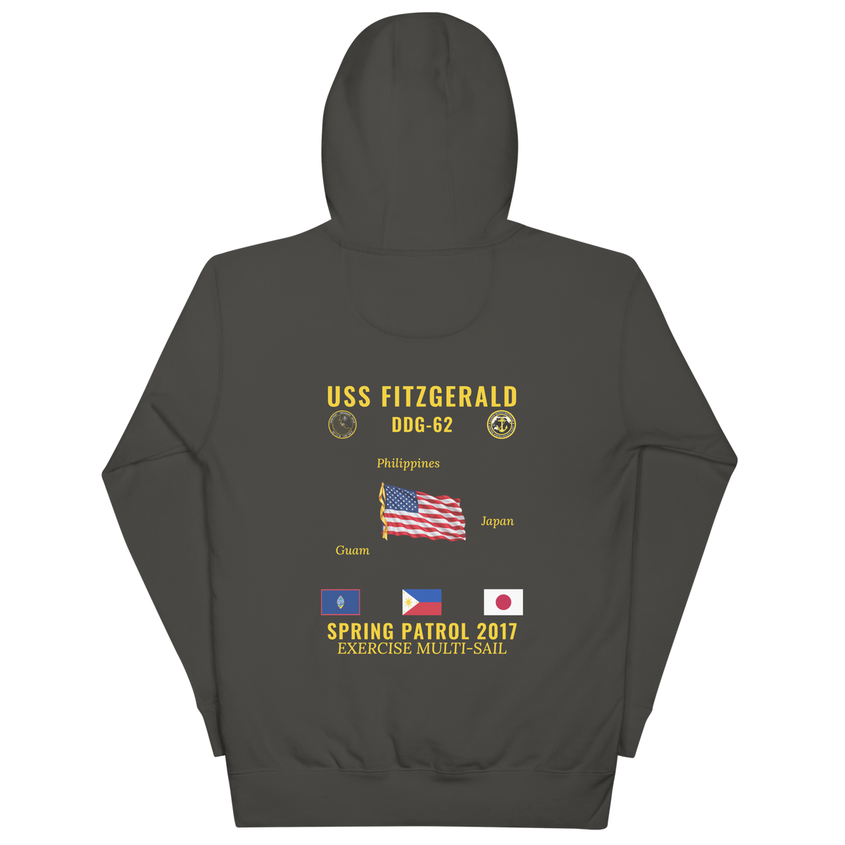USS Fitzgerald (DDG-62) 2017 Spring Patrol Cruise Hoodie
