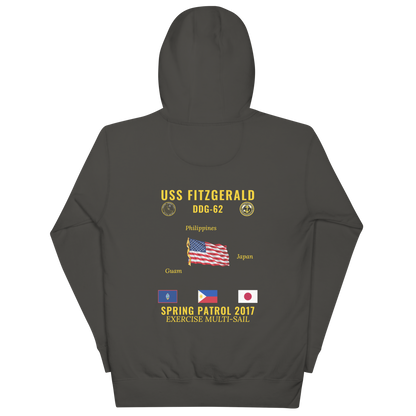 USS Fitzgerald (DDG-62) 2017 Spring Patrol Cruise Hoodie