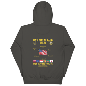 USS Fitzgerald (DDG-62) 2025-26 Indo-pacific Cruise Hoodie
