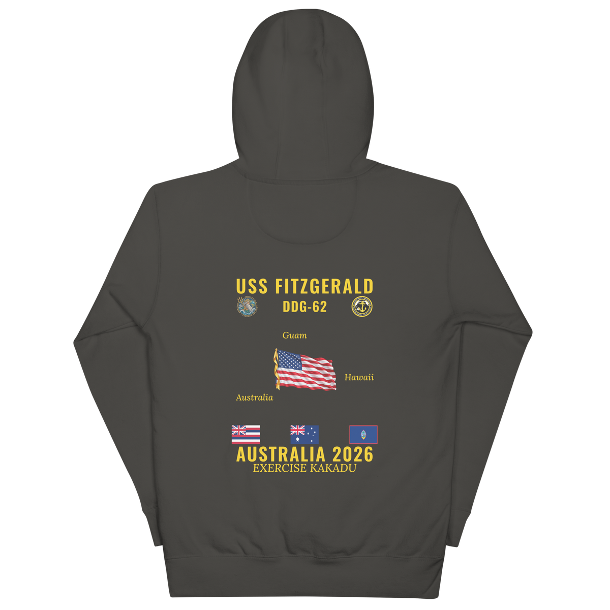 USS Fitzgerald (DDG-62) 2026 Australia Cruise Hoodie