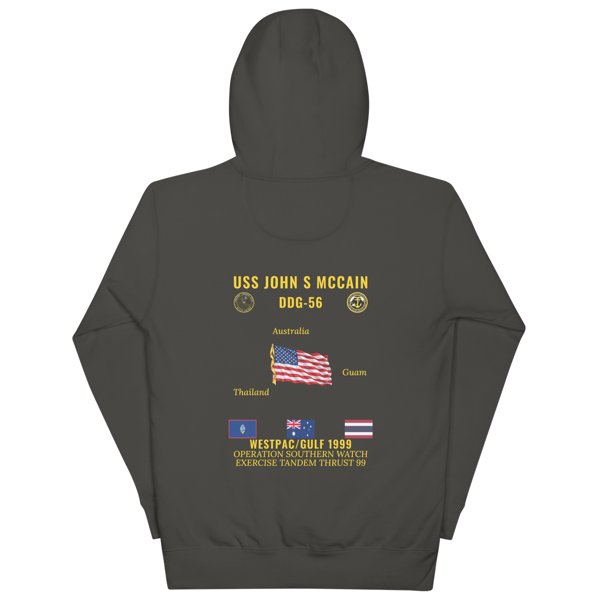 USS John S McCain (DDG-56) 1999 WestPac/Gulf Cruise Hoodie