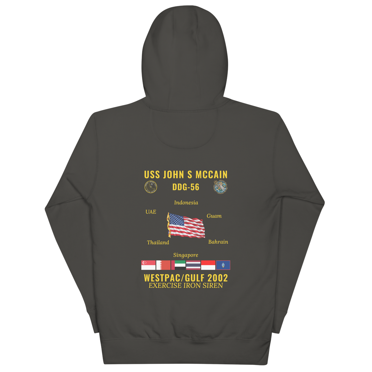 USS John S McCain (DDG-56) 2002 WestPac/Gulf Cruise Hoodie