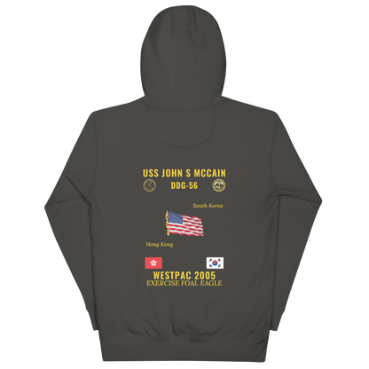 USS John S McCain (DDG-56) 2005 WestPac Cruise Hoodie