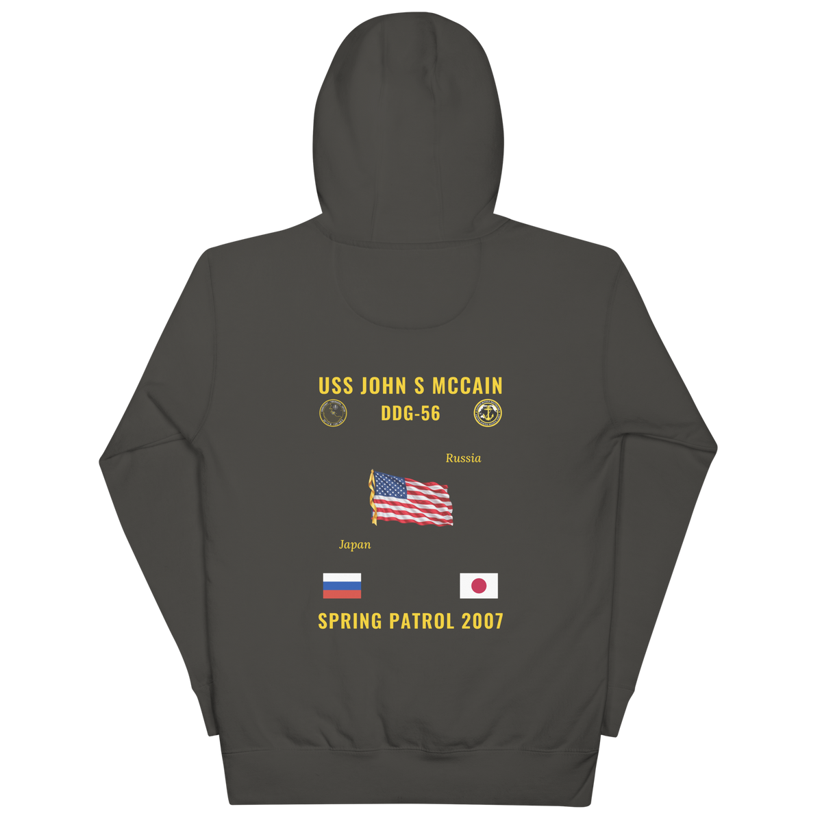 USS John S McCain (DDG-56) 2007 Spring Patrol Cruise Hoodie