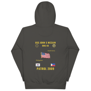 USS John S McCain (DDG-56) 2009 Patrol Cruise Hoodie