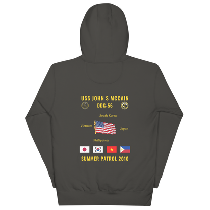 USS John S McCain (DDG-56) 2010 Summer Patrol Cruise Hoodie