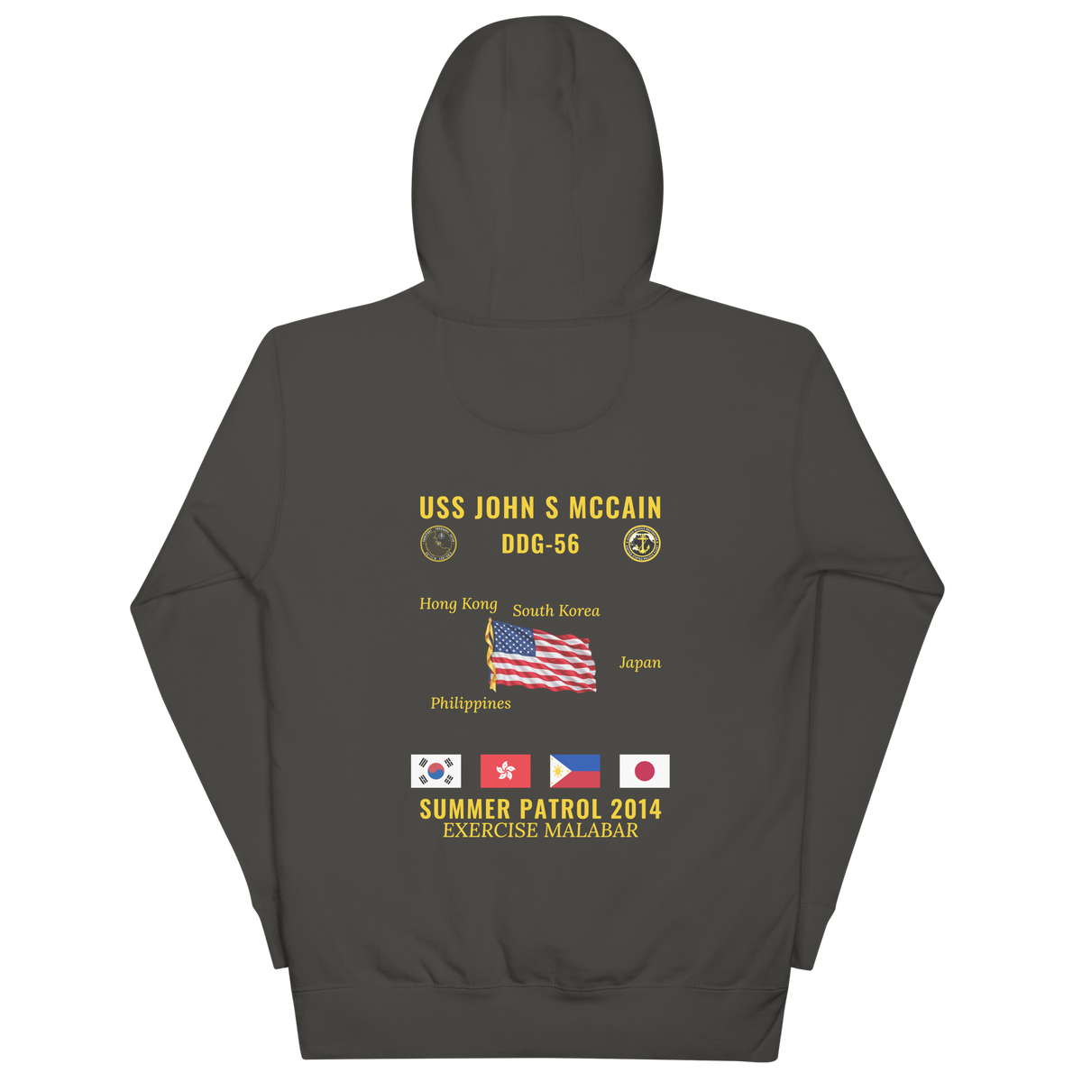 USS John S McCain (DDG-56) 2014 Summer Patrol Cruise Hoodie