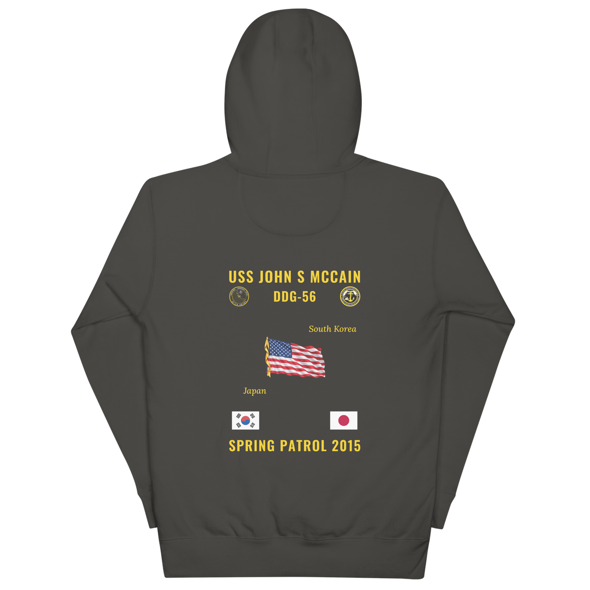USS John S McCain (DDG-56) 2015 Spring Patrol Cruise Hoodie