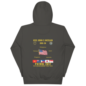 USS John S McCain (DDG-56) 2017 Patrol Cruise Hoodie