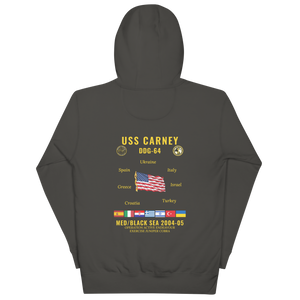 USS Carney (DDG-64) 2004-05 Med/Black Sea Cruise Hoodie