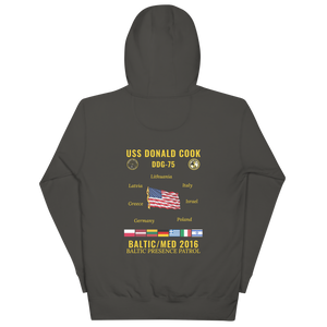 USS Donald Cook (DDG-75) 2016 Baltic/Med Cruise Hoodie