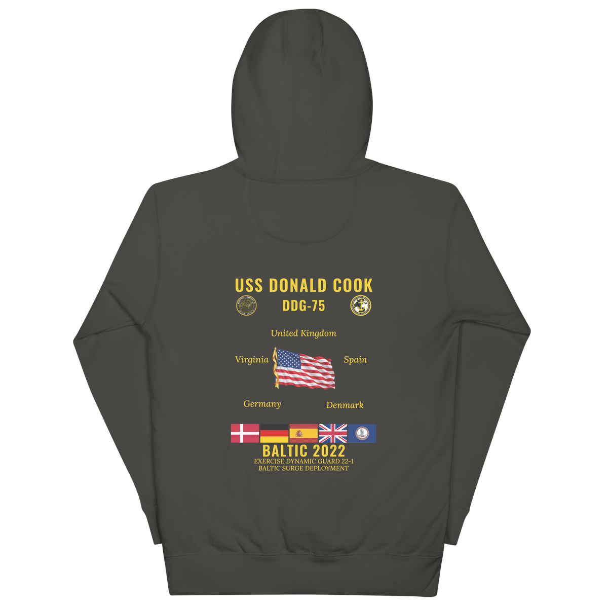USS Donald Cook (DDG-75) 2022 Baltic Cruise Hoodie