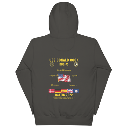 USS Donald Cook (DDG-75) 2022 Baltic Cruise Hoodie