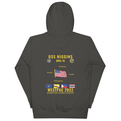 USS Higgins (DDG-76) 2022 WestPac Cruise Hoodie