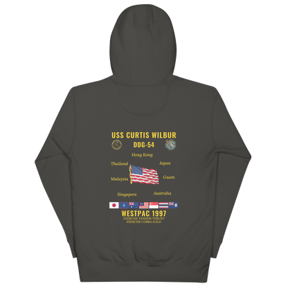 USS Curtis Wilbur (DDG-54) 1997 WestPac Cruise Hoodie