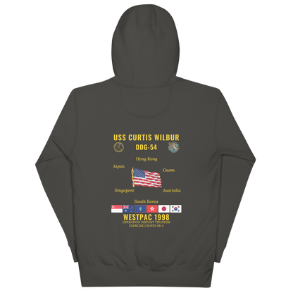 USS Curtis Wilbur (DDG-54) 1998 WestPac Cruise Hoodie