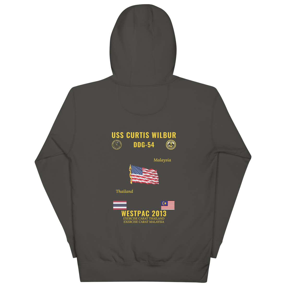 USS Curtis Wilbur (DDG-54) 2013 WestPac Cruise Hoodie