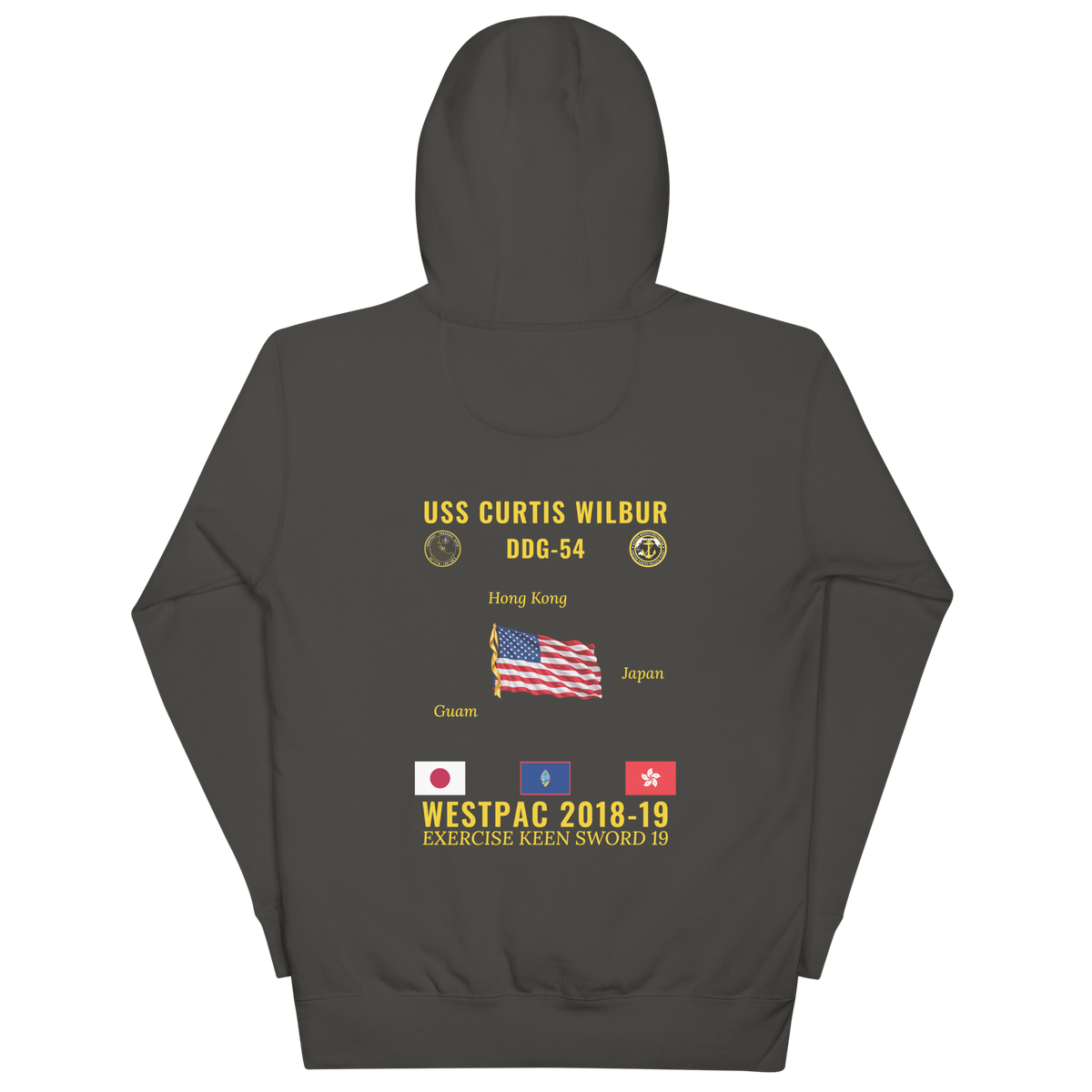 USS Curtis Wilbur (DDG-54) 2018-19 WestPac Cruise Hoodie