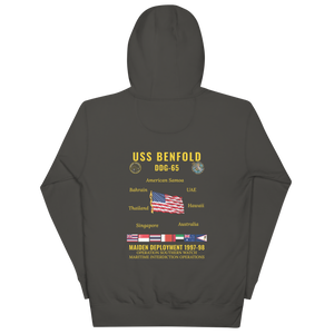 USS Benfold (DDG-65) 1997-98 Maiden Deployment Cruise Hoodie