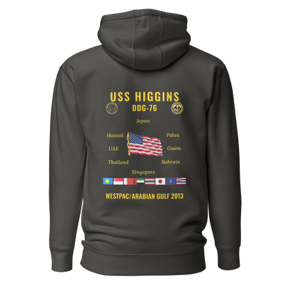 USS Higgins (DDG-76) 2013 WestPac/Arabian Gulf Cruise Hoodie