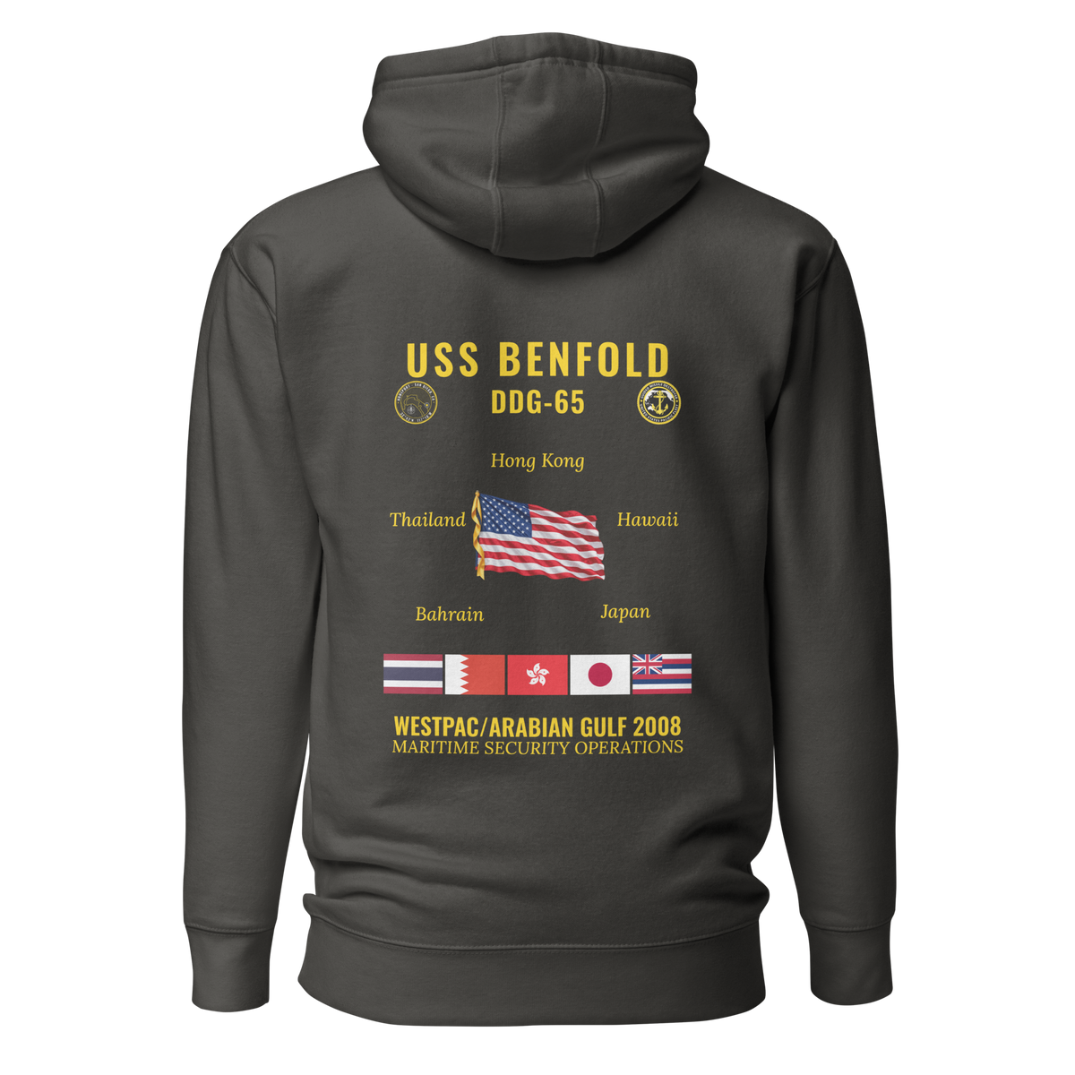 USS Benfold (DDG-65) 2008 WestPac/Arabian Gulf Cruise Hoodie
