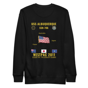 USS Albuquerque (SSN-706) 2011 WestPac Cruise Sweatshirt