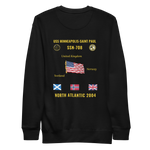 USS Minneapolis-Saint Paul (SSN-708) 2004 North Atlantic Cruise Sweatshirt