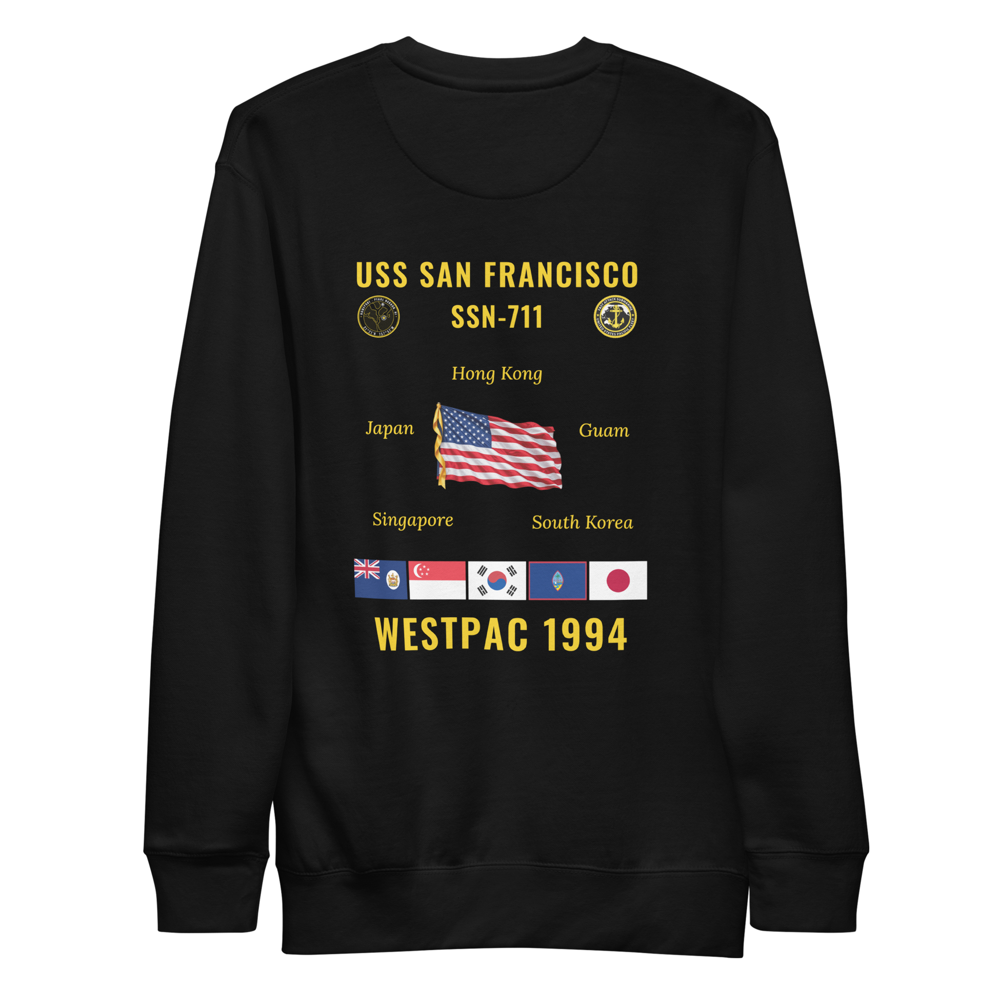 USS San Francisco (SSN-711) 1994 WestPac Cruise Sweatshirt