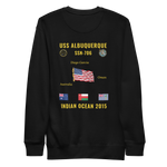 USS Albuquerque (SSN-706) 2015 Indian Ocean Cruise Sweatshirt