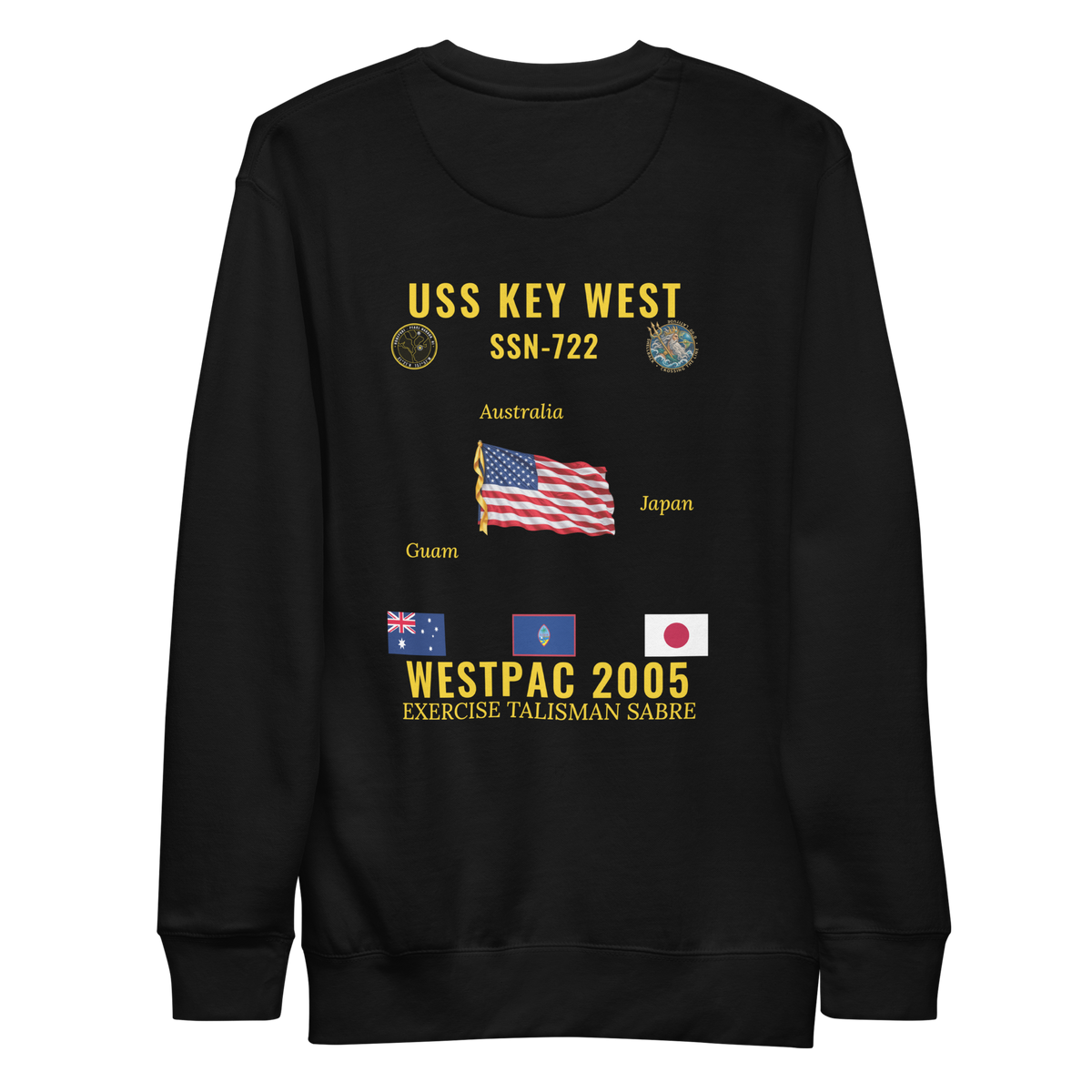 USS Key West (SSN-722) 2005 WestPac Cruise Sweatshirt