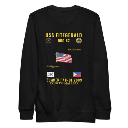 USS Fitzgerald (DDG-62) 2009 Summer Patrol Cruise Sweatshirt