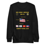 USS John S McCain (DDG-56) 2010 Summer Patrol Cruise Sweatshirt