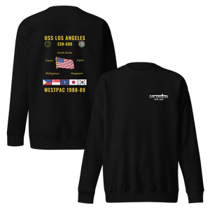 USS Los Angeles (SSN-688) 1988-89 WestPac Cruise Sweatshirt