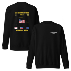 USS San Francisco (SSN-711) 1996 WestPac Cruise Sweatshirt