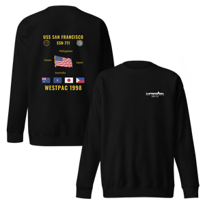 USS San Francisco (SSN-711) 1998 WestPac Cruise Sweatshirt