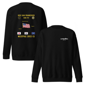 USS San Francisco (SSN-711) 2012-13 WestPac Cruise Sweatshirt