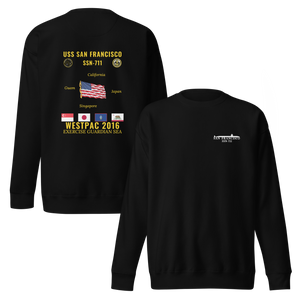 USS San Francisco (SSN-711) 2016 WestPac Cruise Sweatshirt