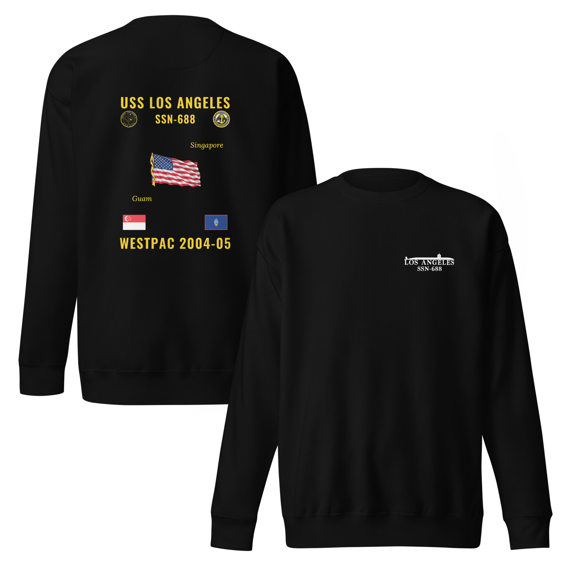 USS Los Angeles (SSN-688) 2004-05 WestPac Cruise Sweatshirt