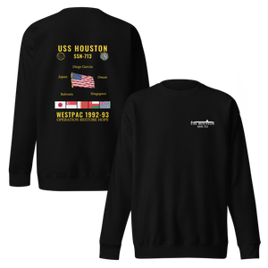 USS Houston (SSN-713) 1992-93 WestPac Cruise Sweatshirt