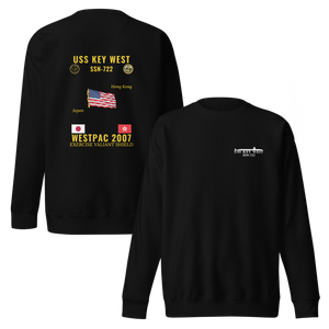 USS Key West (SSN-722) 2007 WestPac Cruise Sweatshirt