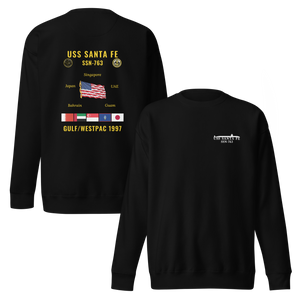 USS Santa Fe (SSN-763) 1997 Gulf/WestPac Cruise Sweatshirt