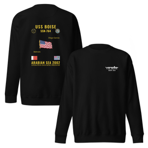 USS Boise (SSN-764) 2002 Arabian Sea Cruise Sweatshirt
