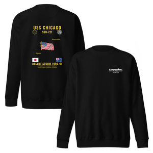 USS Chicago (SSN-721) 1990-91 Desert Storm Cruise Sweatshirt