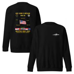 USS John S McCain (DDG-56) 2002 WestPac/Gulf Cruise Sweatshirt