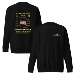 USS Arleigh Burke (DDG-51) 2009 Africa/Med Cruise Sweatshirt
