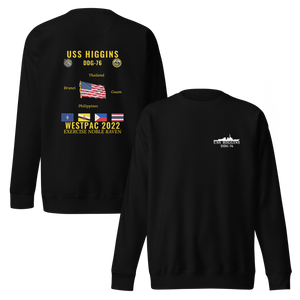 USS Higgins (DDG-76) 2022 WestPac Cruise Sweatshirt
