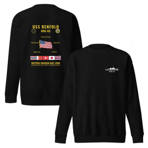 USS Benfold (DDG-65) 2008 WestPac/Arabian Gulf Cruise Sweatshirt